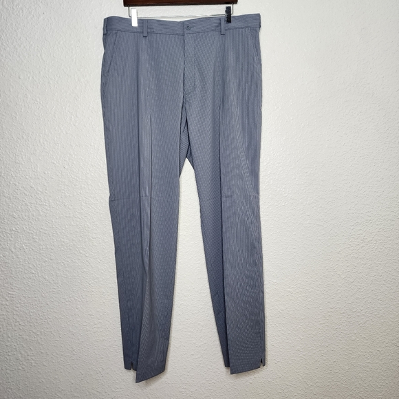 Nike Other - Nike Dri-Fit Striped Golf Pants Gray & White Men's Size 38x34